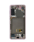 Pantalla OLED con marco para Samsung Galaxy S21 en color Phantom Pink en Xela Quetzaltenango.