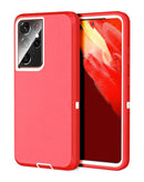 Protege tu Samsung Galaxy S21 Ultra con una funda heavy duty en color rojo y blanco en Quetzaltenango.