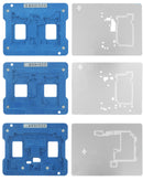 Plataforma XinZhiZao AR 19-en-1 BGA reballing para Samsung Galaxy S20 a S25 Ultra, con varias plantillas.