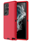 Protege tu Samsung Galaxy S22 Ultra con esta funda heavy duty en colores rojo y negro en Xela Quetzaltenango.