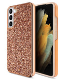 Protege tu Galaxy S23 Plus con estilo con la funda dual layer Bling Diamond Crystal en color Rose Gold en Xela Quetzaltenango.