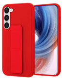 Compra la funda para Galaxy S23 con correa de mano y soporte magnético en color rojo en Xela Quetzaltenango.