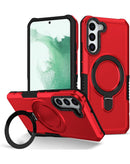 Protege tu Samsung Galaxy S23 con esta funda roja resistente y con soporte para anillo en Xela, Quetzaltenango.