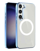 Encuentra en Xela Quetzaltenango un estuche de carga inalámbrico azul para Samsung Galaxy S23 Plus en SlowBack.