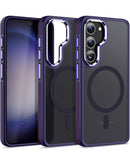 Case Galaxy S23 Slim antideslizante mate traslucido con carga wireless PURPLE