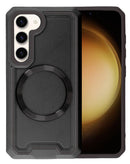 Protege tu Samsung Galaxy S23 con esta funda negra mate sin deslizamiento, perfecta para carga inalámbrica, disponible en Xela Quetzaltenango.