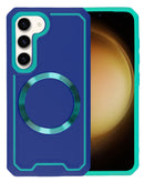 Protege tu Samsung Galaxy S23 con estilo con esta funda azul non-slip transparente mate con carga inalámbrica en Xela.