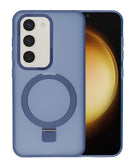 Protege tu Samsung Galaxy S23 con este case de carga inalámbrica con soporte de anillo en color DARK BLUE en Quetzaltenango.