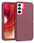 Protege tu Galaxy S23 Plus con esta funda Heavy Duty en color maroon & pink en Xela Quetzaltenango.