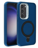 Protege tu Samsung Galaxy S23 Plus con estilo y comodidad con esta funda heavy duty con carga inalámbrica y soporte en color azul royal en Xela, Quetzaltenango.
