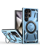 Protege tu Samsung Galaxy S23 Ultra con esta funda a prueba de golpes y anillo incorporado en color azul en Xela Quetzaltenango.