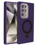 Protege tu Galaxy S23 Ultra con estilo y funcionalidad con esta funda heavy duty con carga inalámbrica y kickstand en color morado en Xela Quetzaltenango.