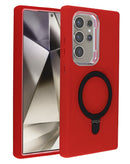Protege tu Samsung Galaxy S23 Ultra con este case heavy duty con carga inalámbrica y kickstand en color rojo en Quetzaltenango.