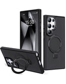 Encuentra en Xela Quetzaltenango el case de carga inalámbrica Carbon con soporte de anillo NEGRO para Galaxy S23 Ultra en SlowBack.