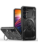 Funda resistente antimpacto con portador de anillo incorporado Galaxy S24FE Negro
