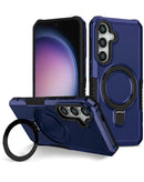 Protector de alta calidad para Galaxy S24FE en color azul con soporte para anillo, ideal para proteger tu dispositivo en Xela Quetzaltenango.