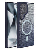 Encuentra la mejor funda de carga inalámbrica con diseño de diamond crystal en color azul para tu Galaxy S24 Ultra en Xela Quetzaltenango.