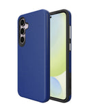 Encuentra fundas protectoras de doble capa para Samsung Galaxy S24/S25 en Quetzaltenango con absorción de impactos en color azul en nuestro local en Xela.