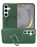 Protege tu Samsung Galaxy S25 con esta funda de disipación térmica con soporte en color verde en Xela Quetzaltenango.