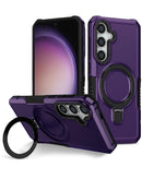 Protege tu Samsung Galaxy S24 / S25 con este resistente case PC duro antichoque en color morado oscuro con portador de anillo en Xela Quetzaltenango.