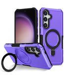 Protege tu Samsung con estilo con nuestra funda shockproof con portador de anillo en color morado en Quetzaltenango.