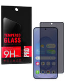 Vidrio templado anti-espía para Samsung Galaxy S24/S25, privacidad 2.5D, compatible con fundas, una pieza.