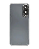 Tapa trasera plateada titanio para Samsung Galaxy S25 Edge con adhesivo y lente de cámara, sin logo.