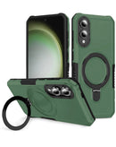 ¡Protege tu Samsung Galaxy S25E con este case rígido shockproof que incluye ring holder en color verde en Xela Quetzaltenango!