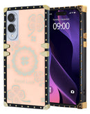 Encuentra la funda acrílica cuadrada con espejo lujosa para Samsung Galaxy S25E en Xela Quetzaltenango.