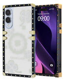 ¡Protege tu Galaxy S25E con estilo con esta funda cuadrada de acrílico con espejo brillante de lujo en Quetzaltenango!