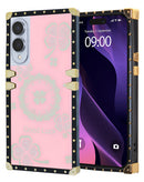 Funda de lujo acrílica espejo cuadrada con anillo para Galaxy S25E en Quetzaltenango, encuentra la tuya en nuestro taller en Xela.