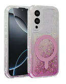 Encuentra la funda protectora con carga inalámbrica Glitter Liquid PINK para Samsung Galaxy S25E en Xela Quetzaltenango.