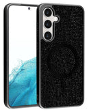 Funda con carga inalambrica Bling Diamond Crystal - BLACK Samsung Galaxy S25 FE