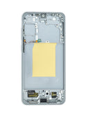 Pantalla LCD Incell BajoPPLCD Samsung Galaxy S25 FE JETBLACK con marco, ideal para reparación de pantallas.