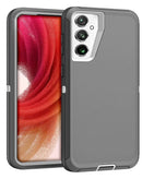 Protege tu Samsung Galaxy S25 Plus / S24 Plus con esta funda heavy duty en color gris oscuro y blanco en Xela Quetzaltenango.