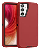 Protege tu Samsung Galaxy S25 Plus o S24 Plus con esta funda resistente en colores rojo y negro en Xela Quetzaltenango.