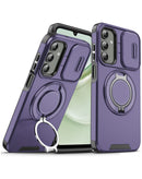 Protege tu Samsung Galaxy S25 Plus con una funda magnética rugged en color morado, disponible en Xela Quetzaltenango.