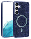Encuentra la mejor funda de carga inalámbrica bling diamond crystal BLUE para tu Galaxy S25 Plus en Xela, Quetzaltenango.