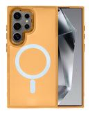 Encuentra en Xela Quetzaltenango la mejor caja de carga magnética inalámbrica para tu Galaxy S25 Ultra en color naranja.
