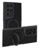 Carcasa de fibra de carbono magnética con soporte para Samsung Galaxy S25 Ultra en Xela, Quetzaltenango.