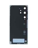 Tapa trasera original azul titanio para Galaxy S25 Ultra, con lente de cámara integrada, para reparación de teléfono.