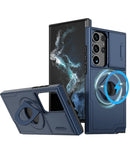 Protector de pantalla y cámara deslizable para Galaxy S25 Ultra en color azul, disponible en Xela Quetzaltenango.