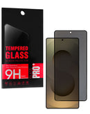 Vidrio templado de privacidad para Samsung Galaxy S25 Ultra, compatible con fundas, antiespía y 2.5D.