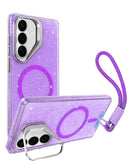 Protege tu Samsung Galaxy S26 con estilo con esta funda MagSafe glitter morada en Quetzaltenango.