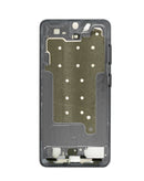 Carcasa intermedia negra para Samsung Galaxy S26 (versión US/Internacional), vista frontal con detalles de puertos.