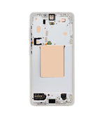 Pantalla OLED blanca con marco para Samsung Galaxy S26 (S942), 120Hz, BajoPPLCD, ideal reparación.