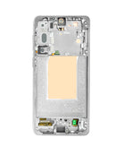 Pantalla OLED blanca de 120Hz para Samsung Galaxy S26 Plus S947, con marco para reparación.