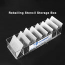 Caja de almacenamiento para plantilla BGA reballing de malla acanalada de acero de 260mm en Quetzaltenango.