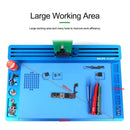 Base de microscopio RELIFE RL-004T (aleacion de aluminio, plataforma corrediza) (BLUE)