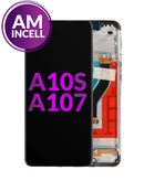 Pantalla con marco Galaxy A10s (A107 / 2019) para reparaciones en Quetzaltenango, Xela.